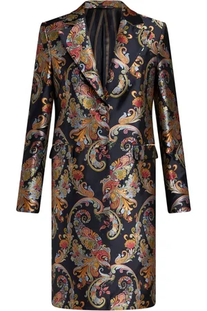 Etro Abrigo con estampado de cachemira
