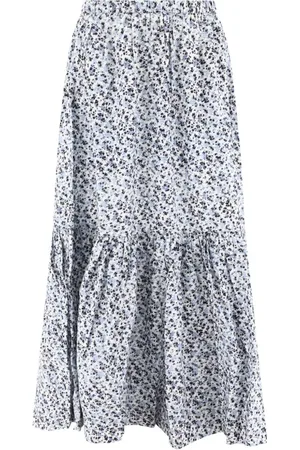 Ganni Falda larga con estampado floral