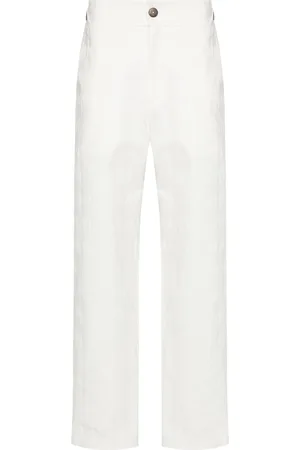 LABRUM Pantalones rectos con monograma en jacquard
