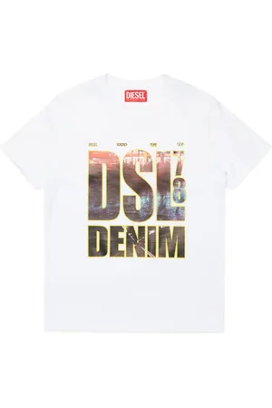 Diesel Playera con estampado DSL78 Denim