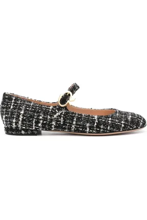 Gianvito Rossi Flats Mary Ribbon