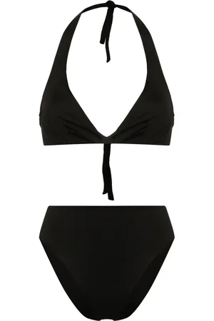 FISICO Bikini estilo triángulo con parche del logo
