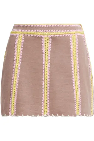 Marni Falda corta con detalle de crochet
