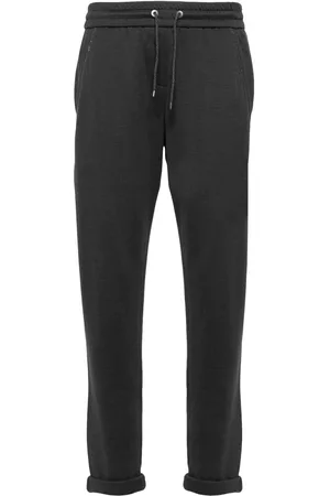 Brunello Cucinelli Pants con efecto melange y cordones en la pretina