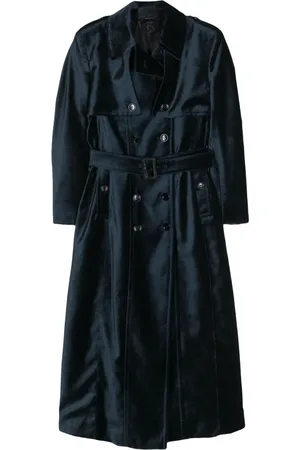 Tom Ford Gabardina de terciopelo con cinturón