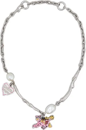 Marni Collar de cadena con dije de tigre