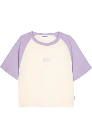 Chocoolate Playera con logo estampado y diseño color block
