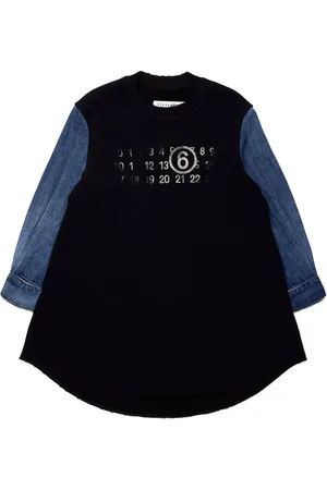 Maison Margiela Vestido con mangas en contraste