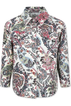 Etro Camisa con canesú y estampado floral