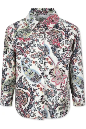 Etro Camisa con canesú y estampado floral