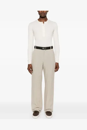 Tom Ford Top tejido fino de canalé Henley