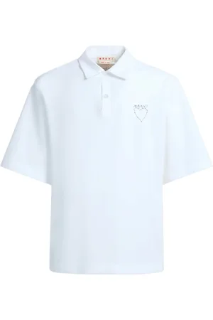 Marni Playera tipo polo con estampado gráfico