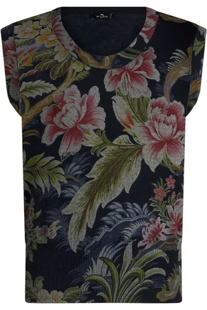 Etro Chaleco con cuello redondo y estampado floral