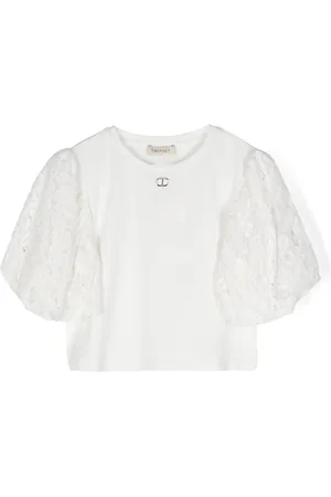 Twin-Set Blusa con mangas de encaje