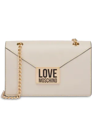 Moschino Bolsa de hombro con placa del logo y cadena