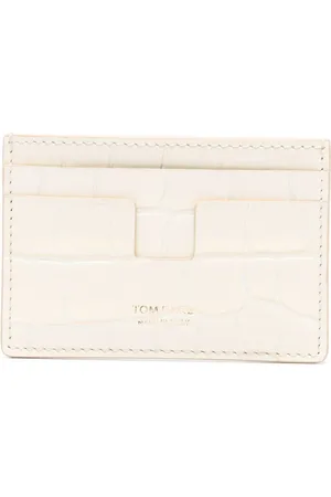 Tom Ford Tarjetero con efecto de piel de cocodrilo