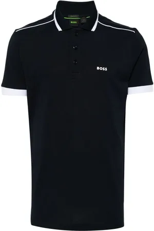HUGO BOSS Playera tipo polo con logo estampado