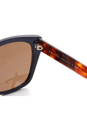 Prada Lentes de sol con armazón rectangular