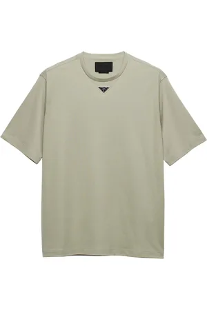 Prada Playera con placa del logo