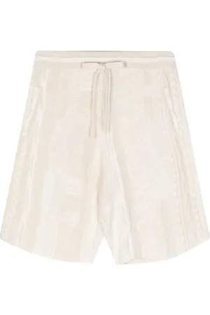 LANEUS Shorts con acabado texturizado
