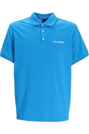 Karl Lagerfeld Playera tipo polo manga corta con logo estampado