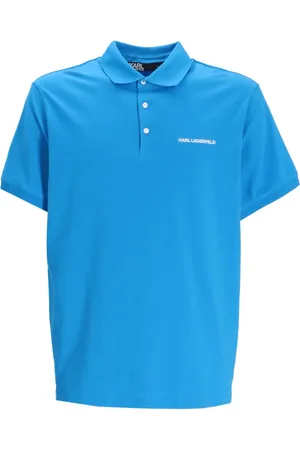 Karl Lagerfeld Playera tipo polo manga corta con logo estampado