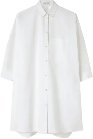 Jil Sander Vestido camisero acampanado