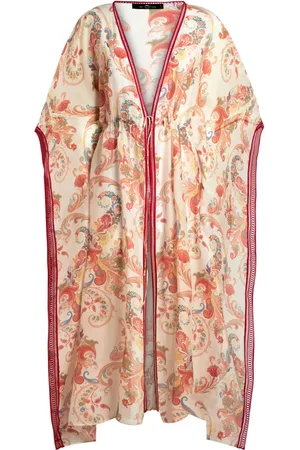 Etro Vestido estilo caftán con estampado de cachemira