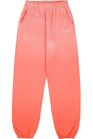 Sporty & Rich Pants rectos con efecto desgastado