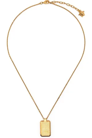 VERSACE Collar con dije y logo grabado