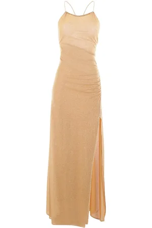 Oseree Vestido semitransparente con hilos metalizados