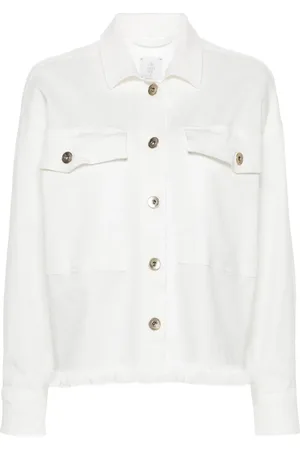 ELEVENTY Camisa de sarga con flecos