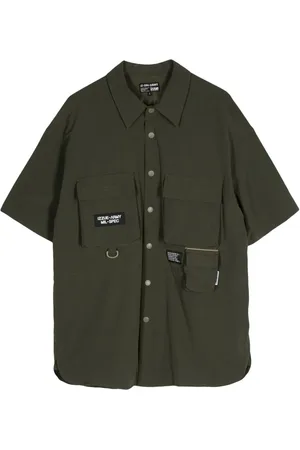 Izzue Camisa con botones estilo militar