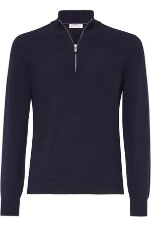 Brunello Cucinelli Cashmere half zip sweater