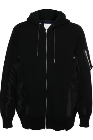 SACAI Hoodie con cordones y paneles