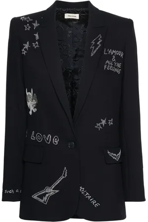 Zadig & Voltaire Blazer con detalles de cristal