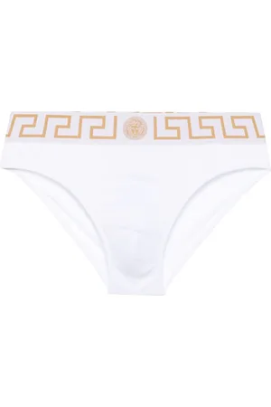 VERSACE Shorts de playa Greca Border
