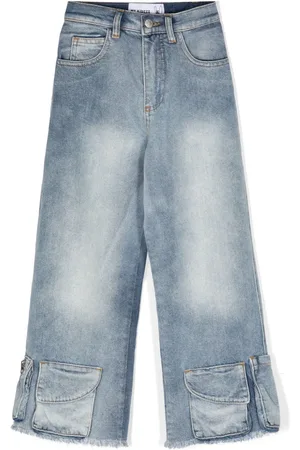 Natasha Zinko Jeans cargo con estampado de caricatura