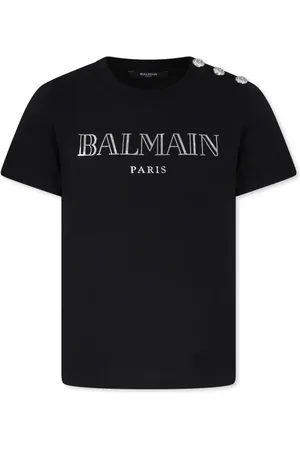 Balmain Playera con logo estampado