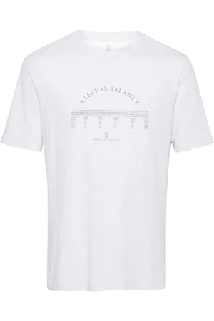 Brunello Cucinelli Playera con estampado gráfico