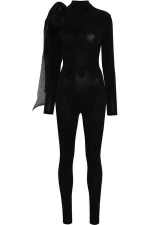 Atu Body Couture Jumpsuit drapeado con diseño fruncido