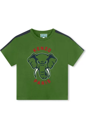Kenzo Playera con elefante estampado
