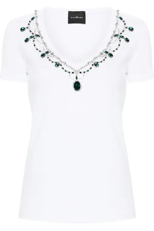 John Richmond Playera con detalles de strass