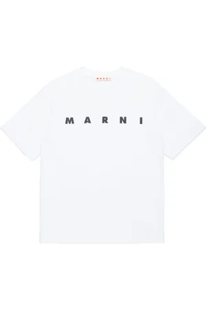 Marni Playera con cuello redondo y logo estampado