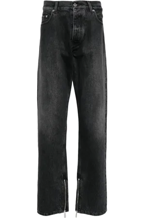 OFF-WHITE Jeans rectos con cierre