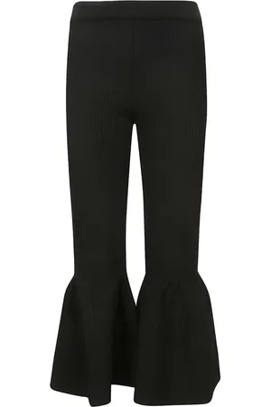 CFCL Pantalones tejidos de canalé acampanados