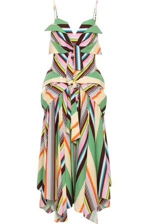 Christopher John Rogers Vestido de fiesta con detalle drapeado