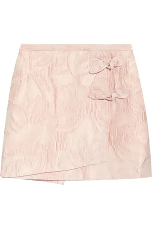 Ganni Skorts de cloqué con detalle de moño