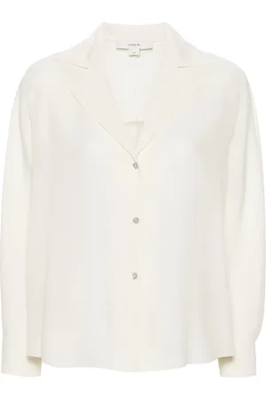 Vince Camisa de seda semitransparente