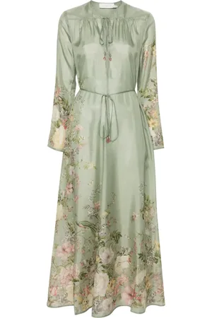 ZIMMERMANN Vestido largo de seda Waverly Billow